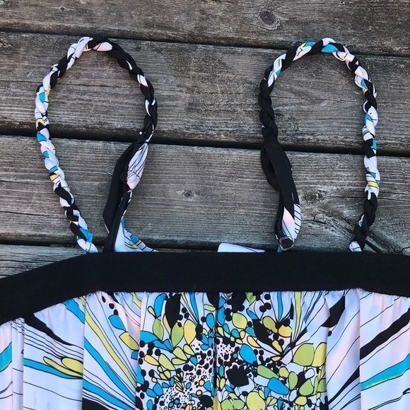 BEBE Silk/Spandex Printed Dress - Picture 4 of 9